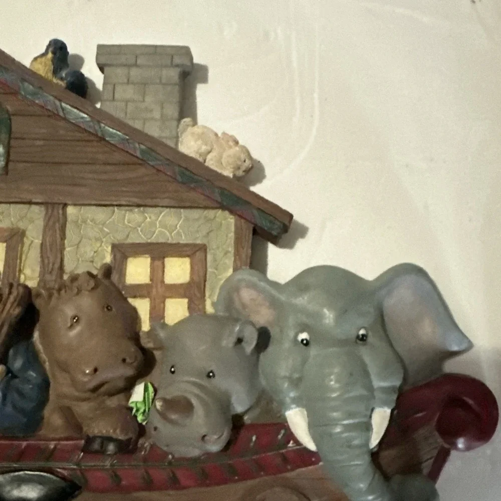 Noah's Ark Wall Art Nursery Hanging Animals, Whales, Lion Etc. 14 1/2